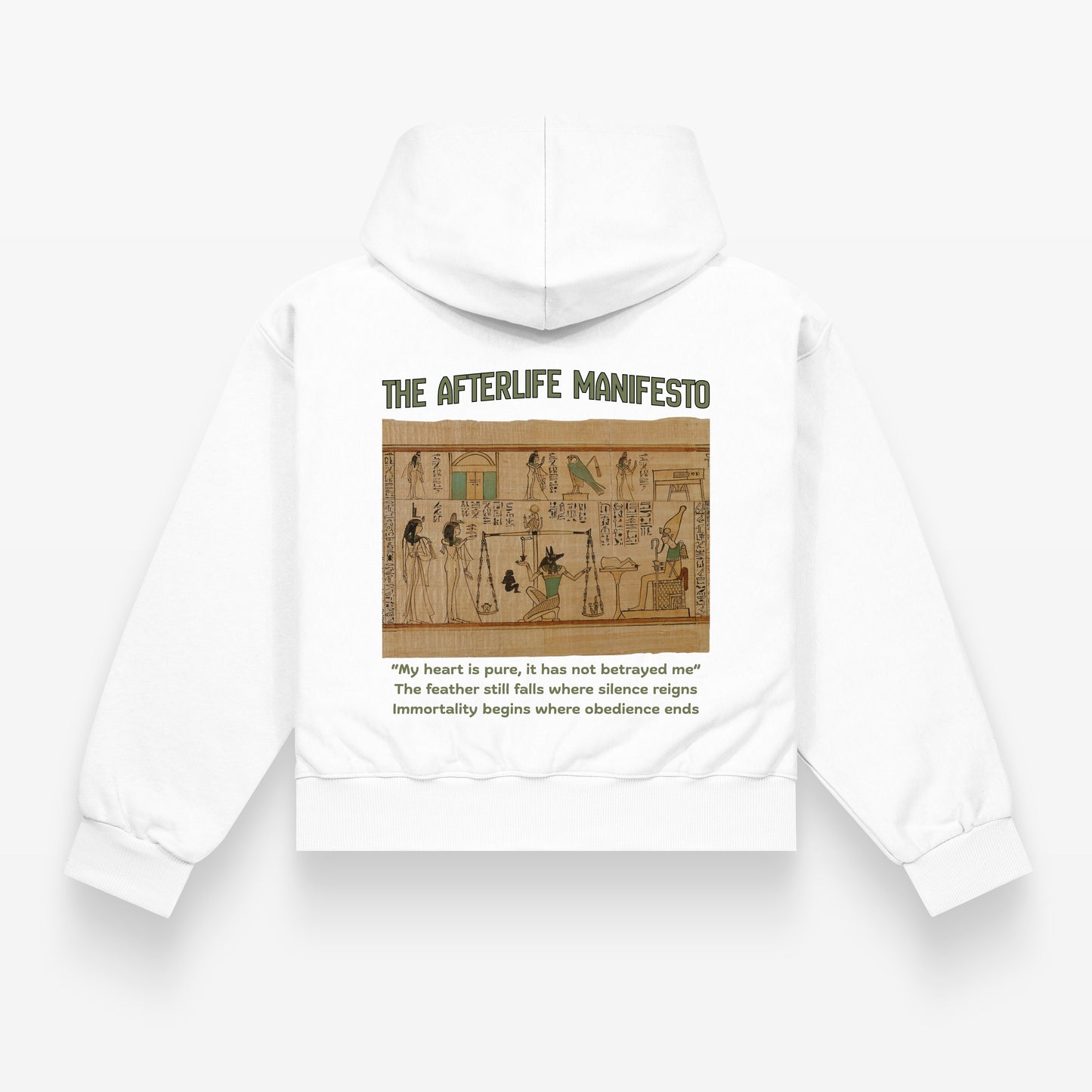 Oversized Ancient Egypt Hieroglyphic art graphic hoodie for men and women bold urban design Egypt