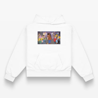 Oversized Bojack Horseman painting graphic hoodie for men and women bold urban design Egypt