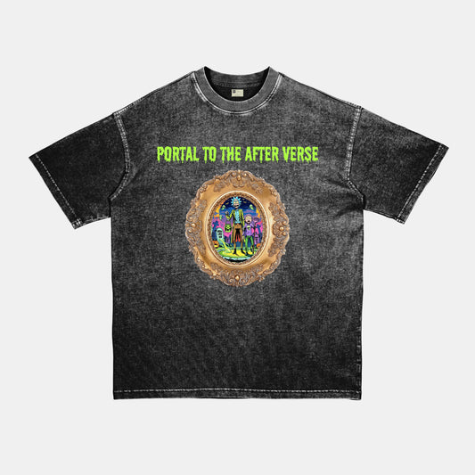 Rick & Morty printed washed Tshirt by Haram Prints. 